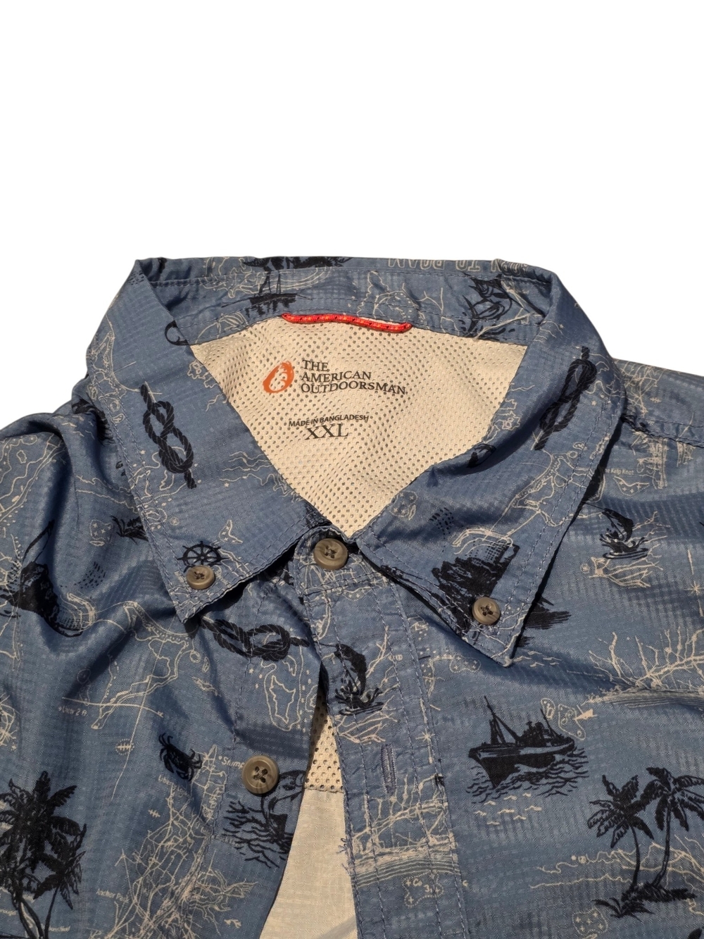 The American Outdoorsman "Born to Roam" Fishing Shirt - Size XXL - Excellent Con - Picture 5 of 7